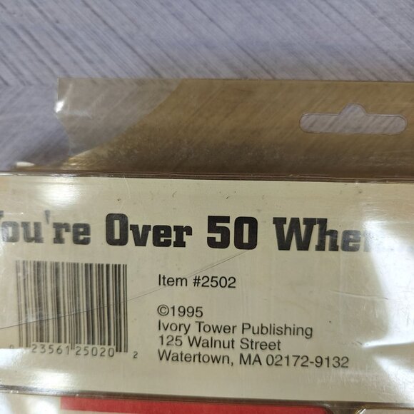 You're Over 50 When... Birthday Coasters Set Of 8 Vintage Humor Birthday Gift - Picture 6 of 6